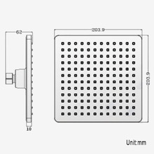 Eva 200mm Ceiling Shower Head